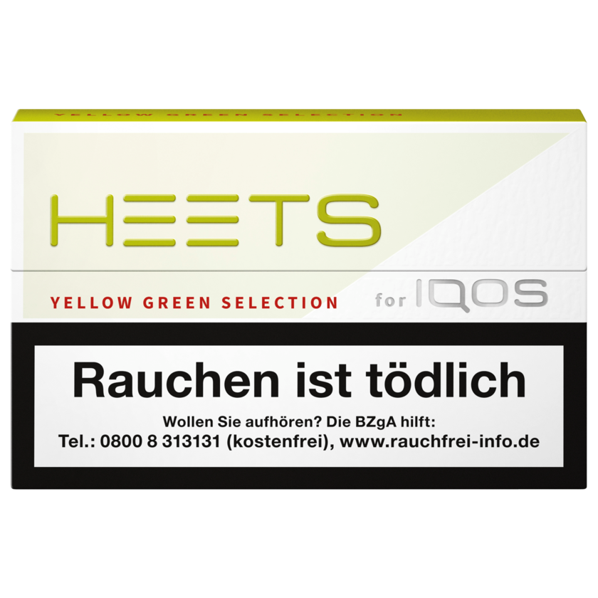 HEETS Tabaksticks Yellow Green Selection 20 Stück